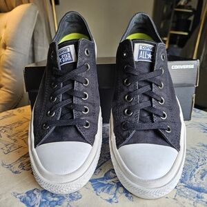 Converse Chuck Taylor II OX Casual Low Top Black Shoe Skate Women sz.9.5M_50149C
